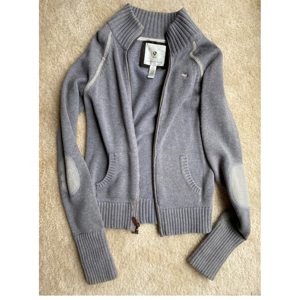 Abercrombie zip up sweater size medium.